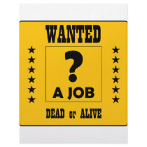 Wanted... a Job ! letterhead