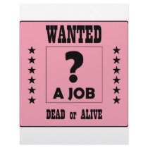 Wanted... a Job ! letterhead
