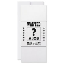 Wanted... a Job ! rack cards by AKR000 Wanted... a Job ! rack cards
