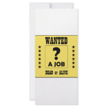 Wanted... a Job ! rack cards
