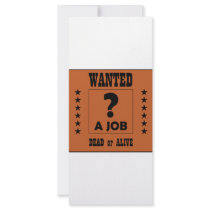 Wanted... a Job ! rack cards