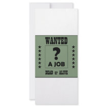 Wanted... a Job ! rack cards