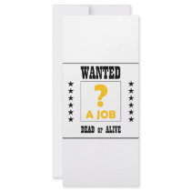 Wanted... a Job ! rack cards