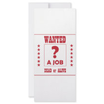 Wanted... a Job ! rack cards