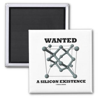 Wanted A Silicon Existence (Chemical Structure) Magnets