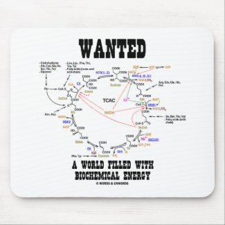 Wanted A World Filled With Biochemical Energy mousepad