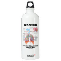Wanted A World Filled With Fresh Air (Respiratory) SIGG Traveler 1.0L Water Bottle
