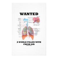Wanted A World Filled With Fresh Air (Respiratory) Stationery