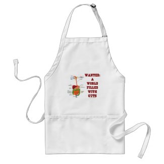 Wanted A World Filled With Guts (Digestive System) apron