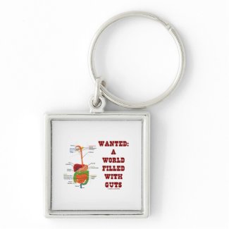 Wanted A World Filled With Guts (Digestive System) keychain