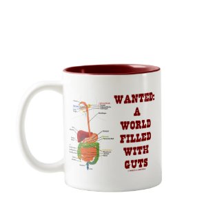 Wanted A World Filled With Guts (Digestive System) mug