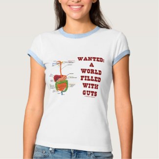Wanted A World Filled With Guts (Digestive System) shirt
