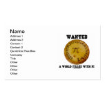 Wanted A World Filled With Pi (Pi On A Pie) Business Cards