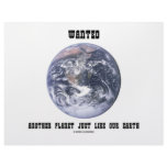 Wanted Another Planet Just Like Our Earth Personalized Letterhead