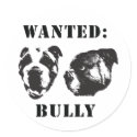 "Wanted: Bully" english bulldog Sticker by tropicparadise "Wanted: Bully" english bulldog Sticker