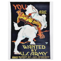 Wanted By Us Army Flyer Design