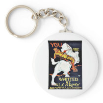 Wanted By Us Army Keychains