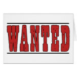 Wanted Card-All Occasion