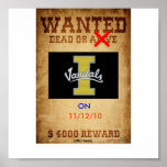 Wanted Dead or Alive-Vandals Print
