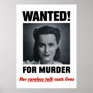Wanted For Murder print