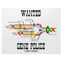 Wanted Gene Police (DNA Replication Humor) letterhead by wordsunwords Wanted Gene Police (DNA Replication Humor) letterhead