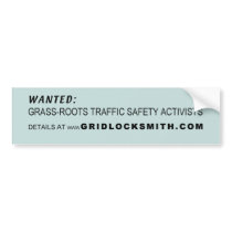 WANTED-GRTSA bumper stickers