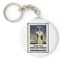 Wanted More Navy Nurses Keychain