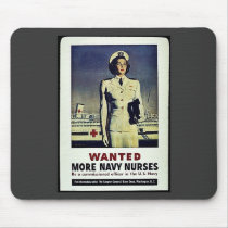 Wanted More Navy Nurses Mousepads