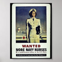 Wanted More Navy Nurses Poster