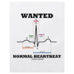 Wanted Normal Heartbeat (Electrocardiogram) Flyer