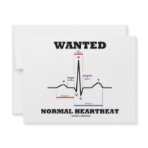 Wanted Normal Heartbeat (Electrocardiogram) Announcement
