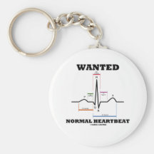 Wanted Normal Heartbeat (Electrocardiogram) Key Chain