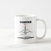 Wanted Normal Heartbeat (Electrocardiogram) Mug