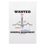 Wanted Normal Heartbeat (Electrocardiogram) Personalized Stationery