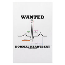 Wanted Normal Heartbeat (Electrocardiogram) Personalized Stationery