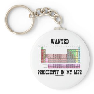 Wanted Periodicity In My Life (Periodic Table) keychain