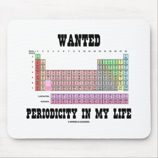 Wanted Periodicity In My Life (Periodic Table) mousepad