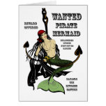 WANTED PIRATE MERMAID GREETING CARDS