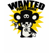 Wanted Pirate Mouse Shirts