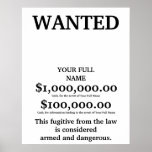 WANTED POSTER posters