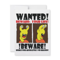 WANTED POSTER #1 invitations