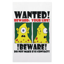 WANTED POSTER #3 PERSONALIZED STATIONERY