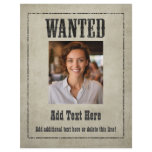 WANTED POSTER as a flyers