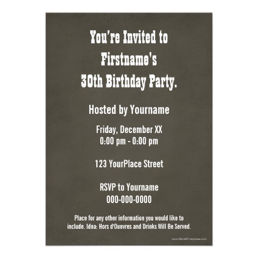 WANTED Poster - Birthday Invitation