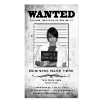wanted poster business cards
