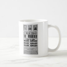 Wanted Poster Lincoln Assassination Conspirators Coffee Mugs