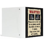 Wanted Poster Log Book Binders