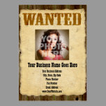 Wanted Poster Old-Time Photo Business Card