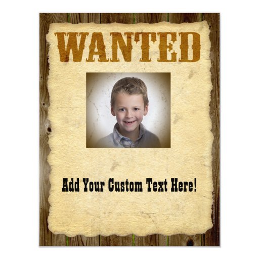 Wanted Poster Old-Time Photo Card | Zazzle