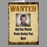 Wanted Poster Old-Time Photo Greeting Cards
